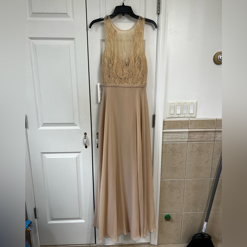Champagne Azazie Frederica Dress